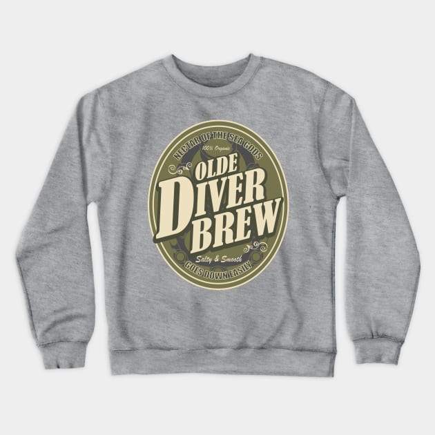 Commercial Diver - Olde Diver Brew Crewneck Sweatshirt by TCP